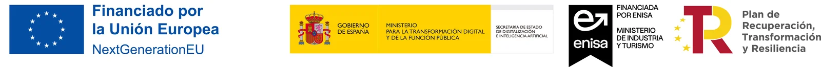 Financiado por la Unión Europea NextGenerationEU · Gobierno de España · ENISA · Plan de Recuperación, Transformación y Resiliencia